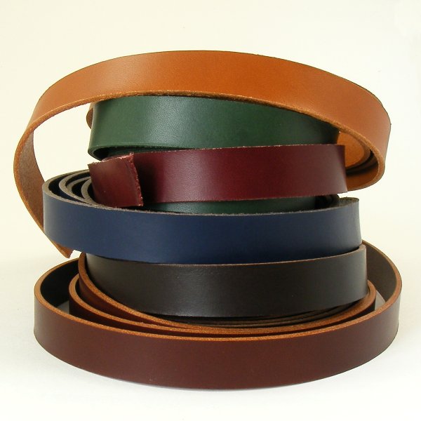 2.8-3mm Coloured Veg Tan Shoulder Strips